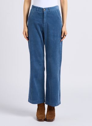 Emile Et Ida - Pantalon en velours côtelé - Taille L - Bleu