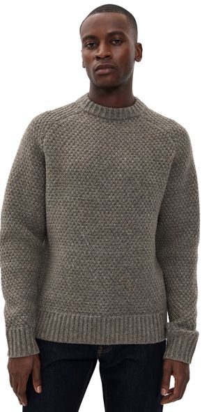 Taylor Stitch The Fisherman Sweater Taupe Merino 44