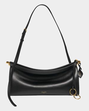 Le Click Medium Shoulder Bag in Glossy Leather
