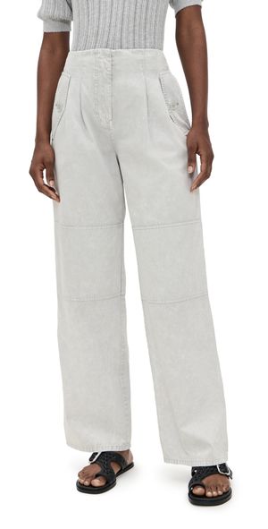 Ulla Johnson Casey High Waisted Tied Ankle Pants Dune 10