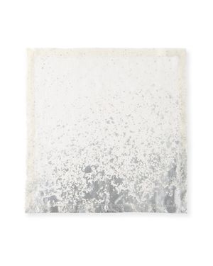 Metafoil Napkin, White/Silver
