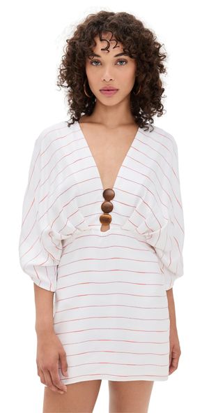 Azulu Abella Dress Ivory Stripe XL