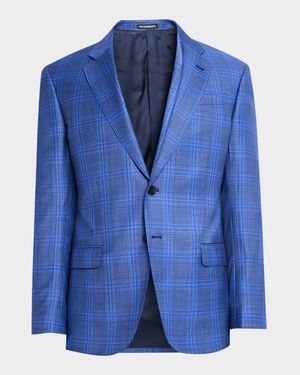 Men's Oversized Plaid Sport Coat