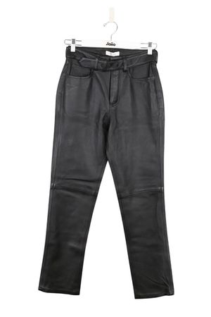 Anine Bing - Seconde Main - Pantalon droit en cuir - Taille XS - Noir