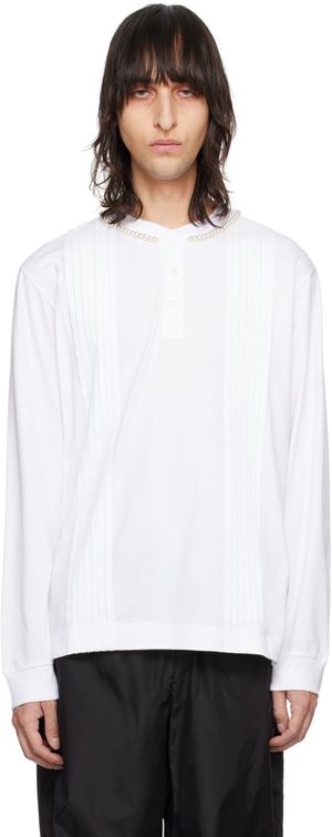 Simone Rocha White Pearl Henley