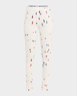 Jacquard Base Layer Ski Leggings