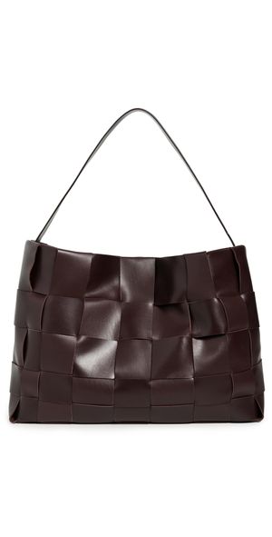 St. Agni Large Woven Tote Chocolate One Size