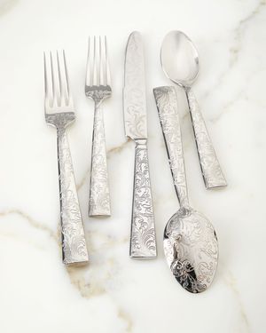 20-Piece Parisian Garden Flatware Set