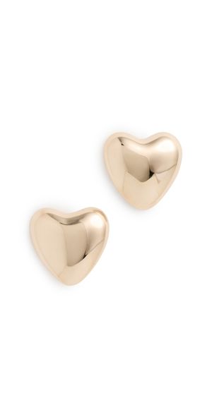 Annika Inez Mini Heart Studs Gold One Size