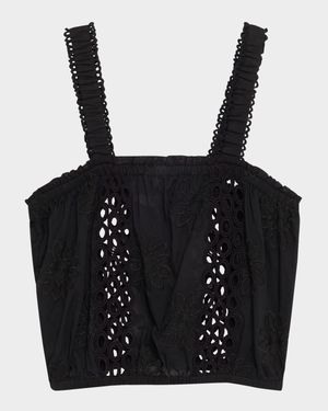 Misha Embroidered Coverup Top