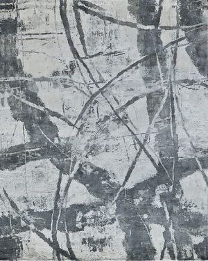 Gianni Hand-Loomed Gray & Silver Rug, 9' x 12'