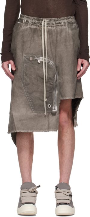 Rick Owens DRKSHDW Gray Hollywood Dracca Skirt