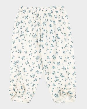 Rosie H-W x Girl's Mioblu Floral Cotton Pants, Size 12M-6