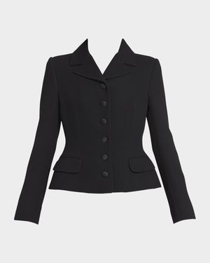 Wool Single-Breasted Jacket