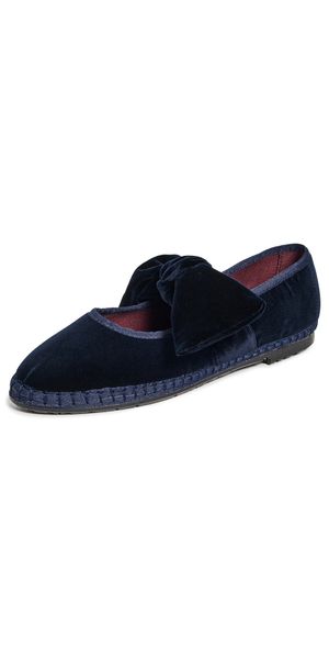 Flabelus Lyra Mary Jane Flats Navy 41