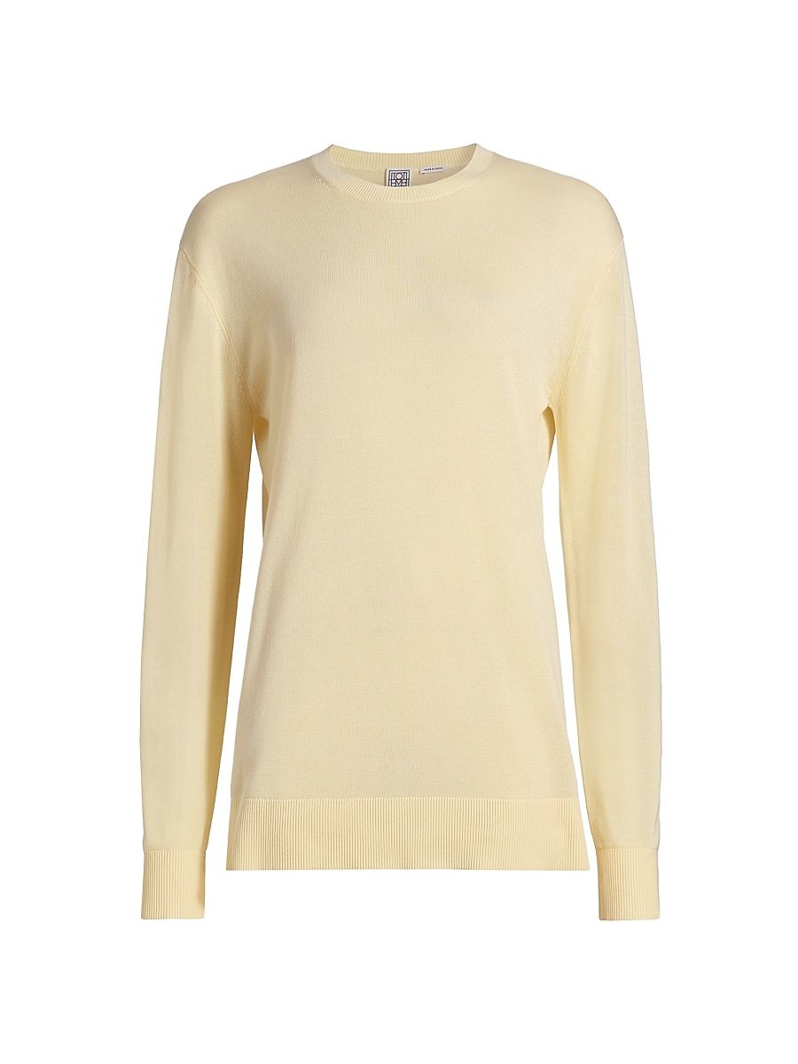 Women's Knit Long-Sleeve Shirt - Straw - Size Large