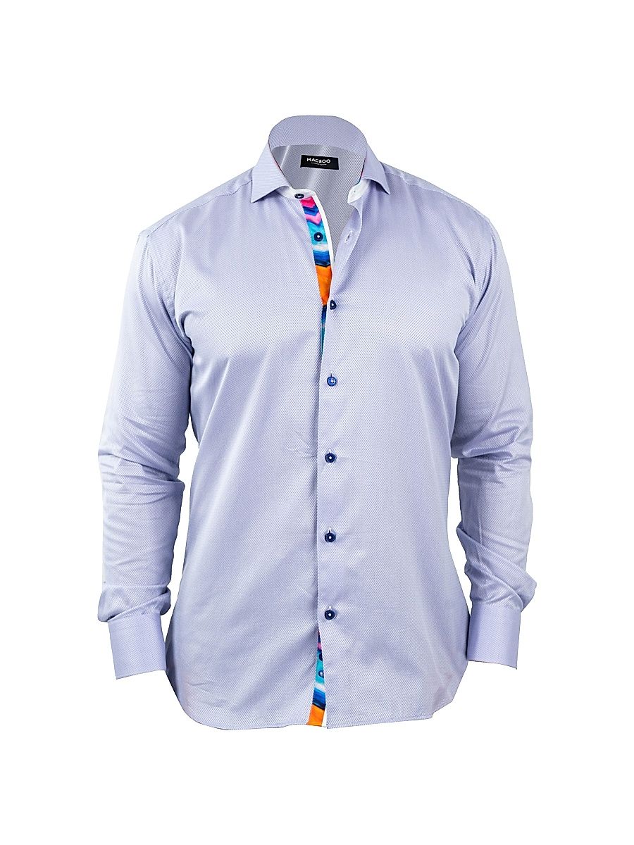 Men's Einstein Jacq Slate Shirt - Purple - Size XXXXL