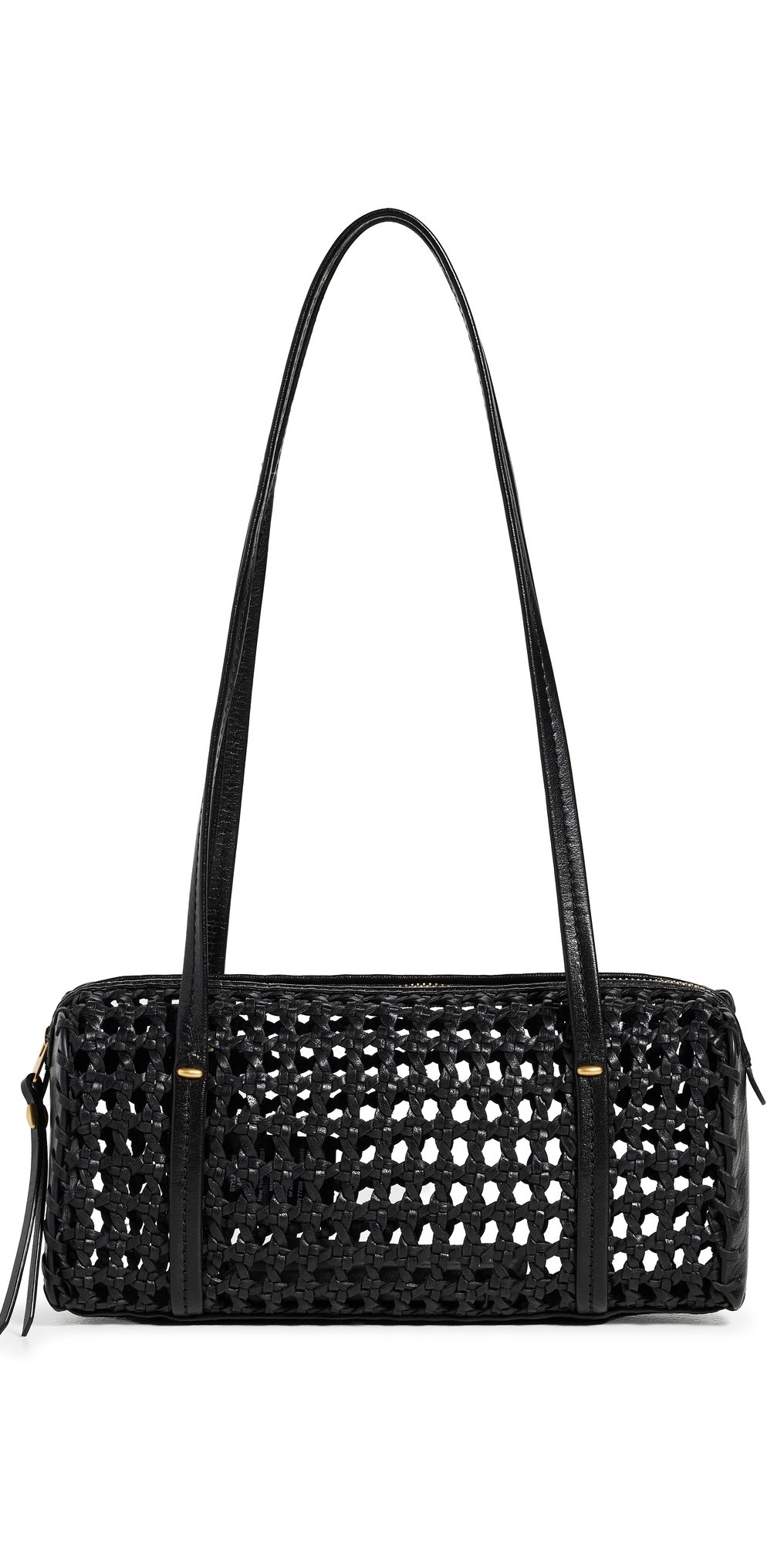 Madewell The Brioche Mini Shoulder Bag In Open Leather True Black One Size