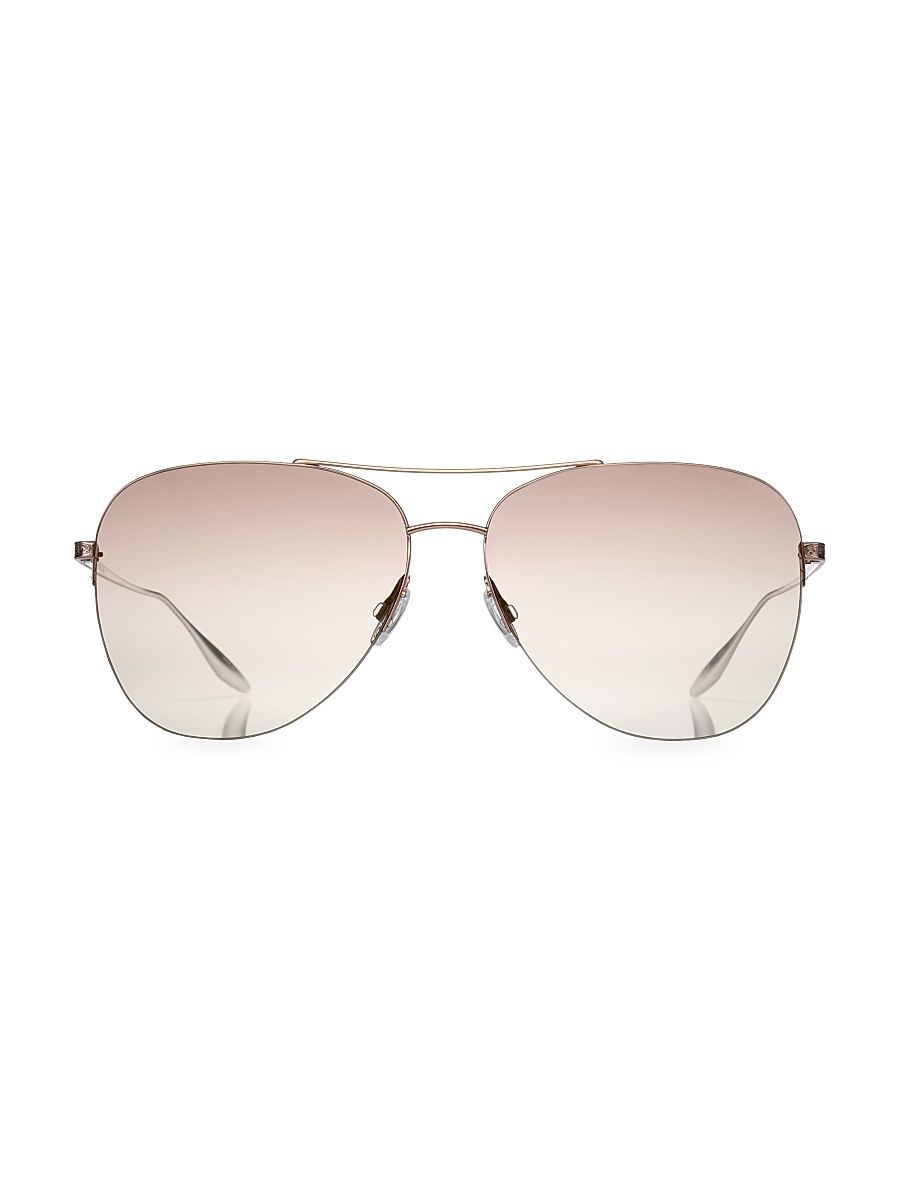 Women's 62MM Aviator Sunglasses - Rose