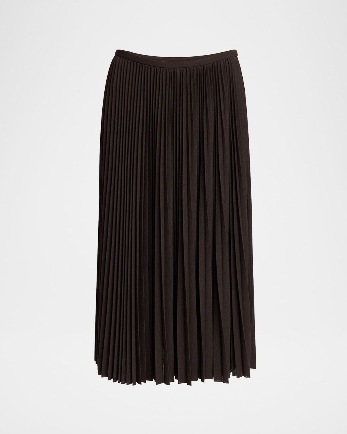 Eda Pleated Jersey Midi Skirt