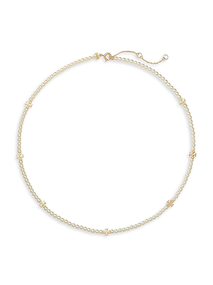 Women's Kira 18K-Gold-Plated & Imitation Pearl Necklace - Tory Gold Pearl