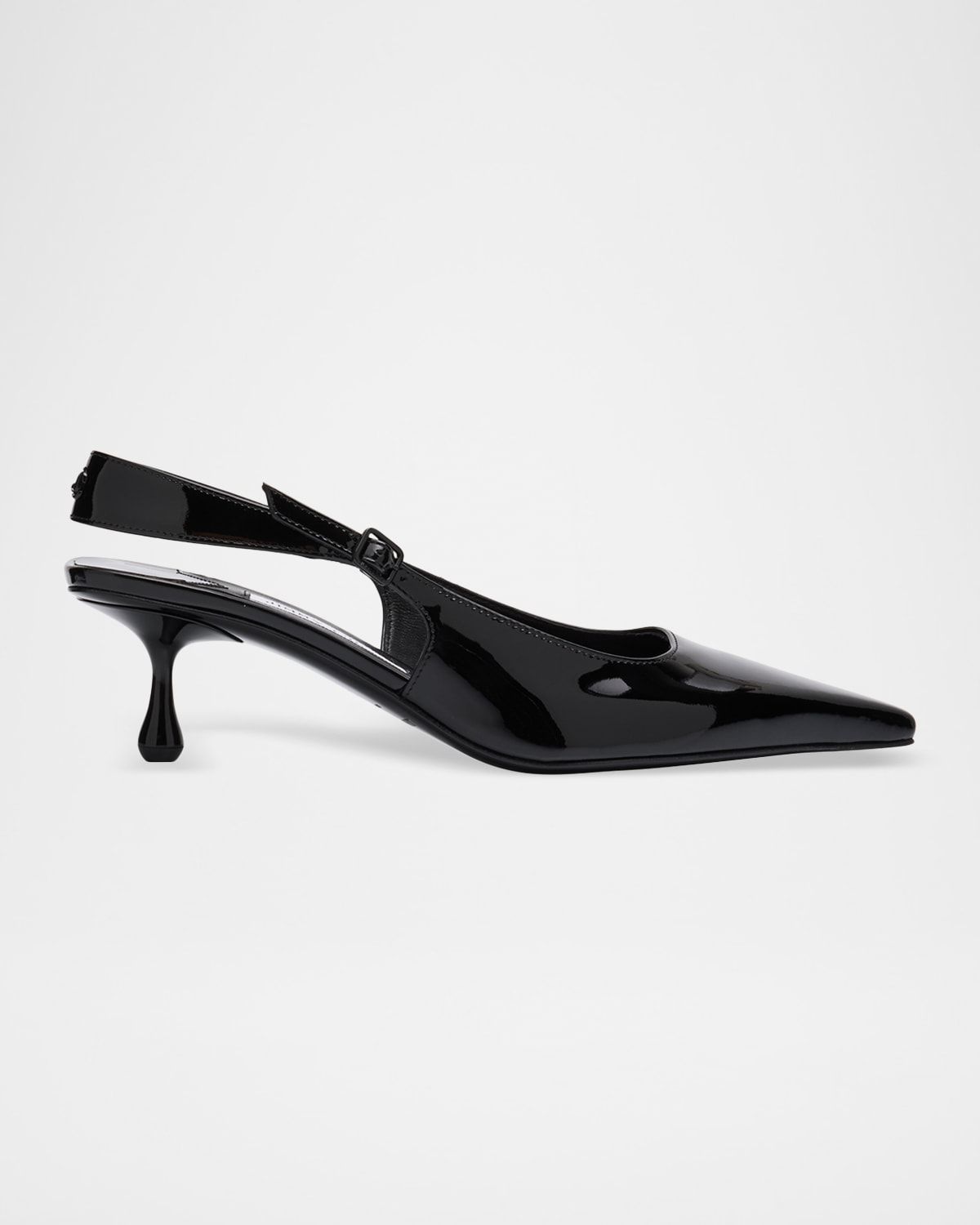 Amel Pointed Patent Leather Slingback Pumps