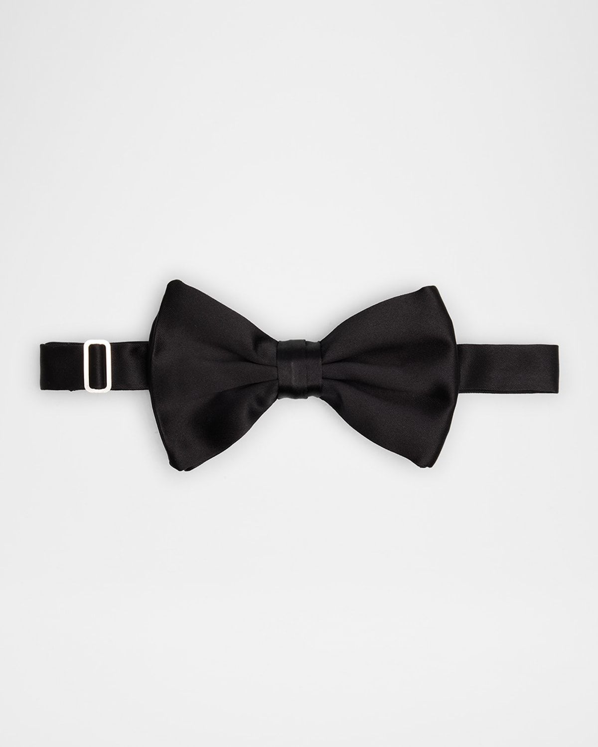 Men & apos;s Black Silk Pre-Tied Bow Tie