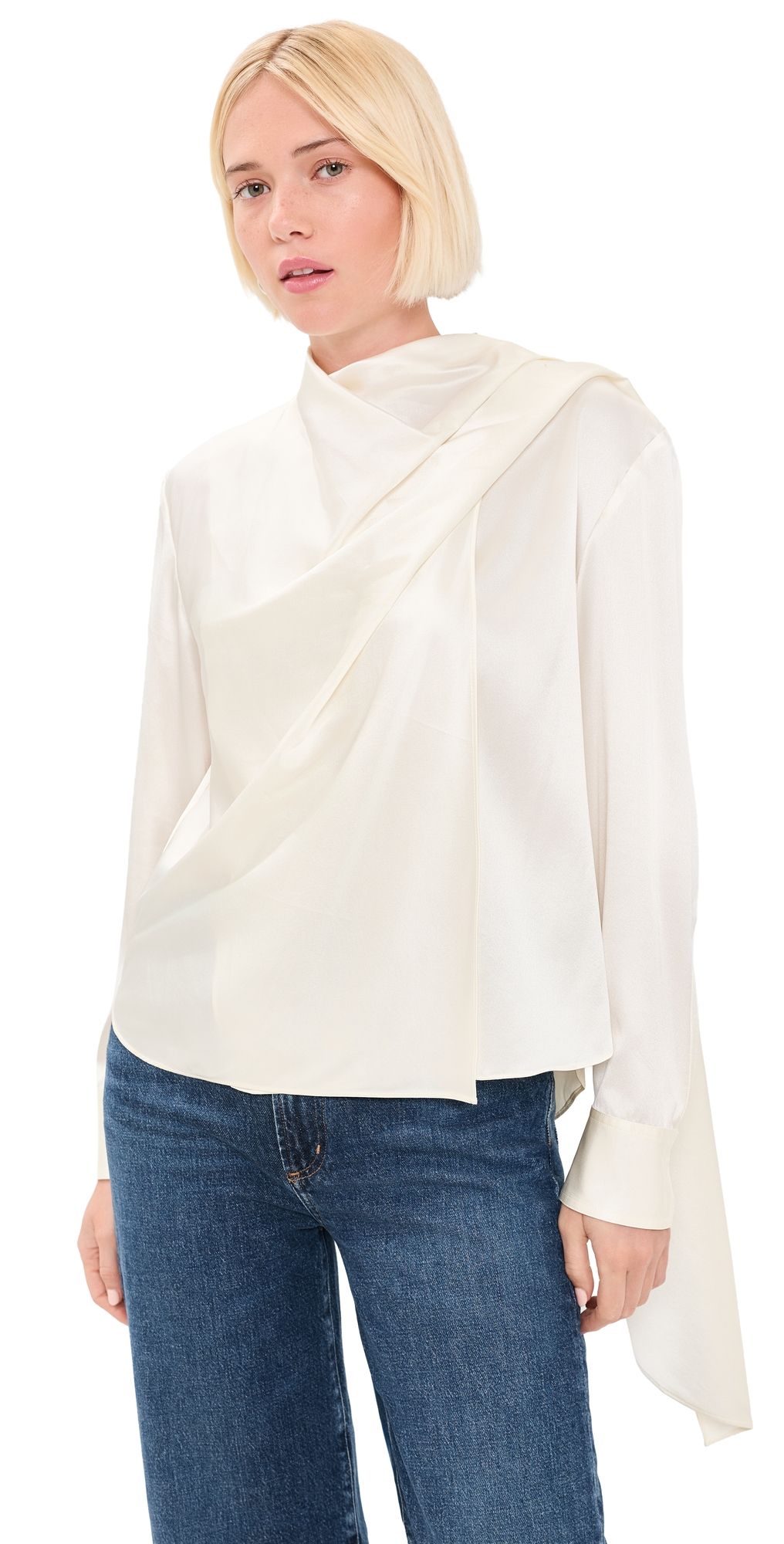 A. L.C. Nadine Top Off White 00