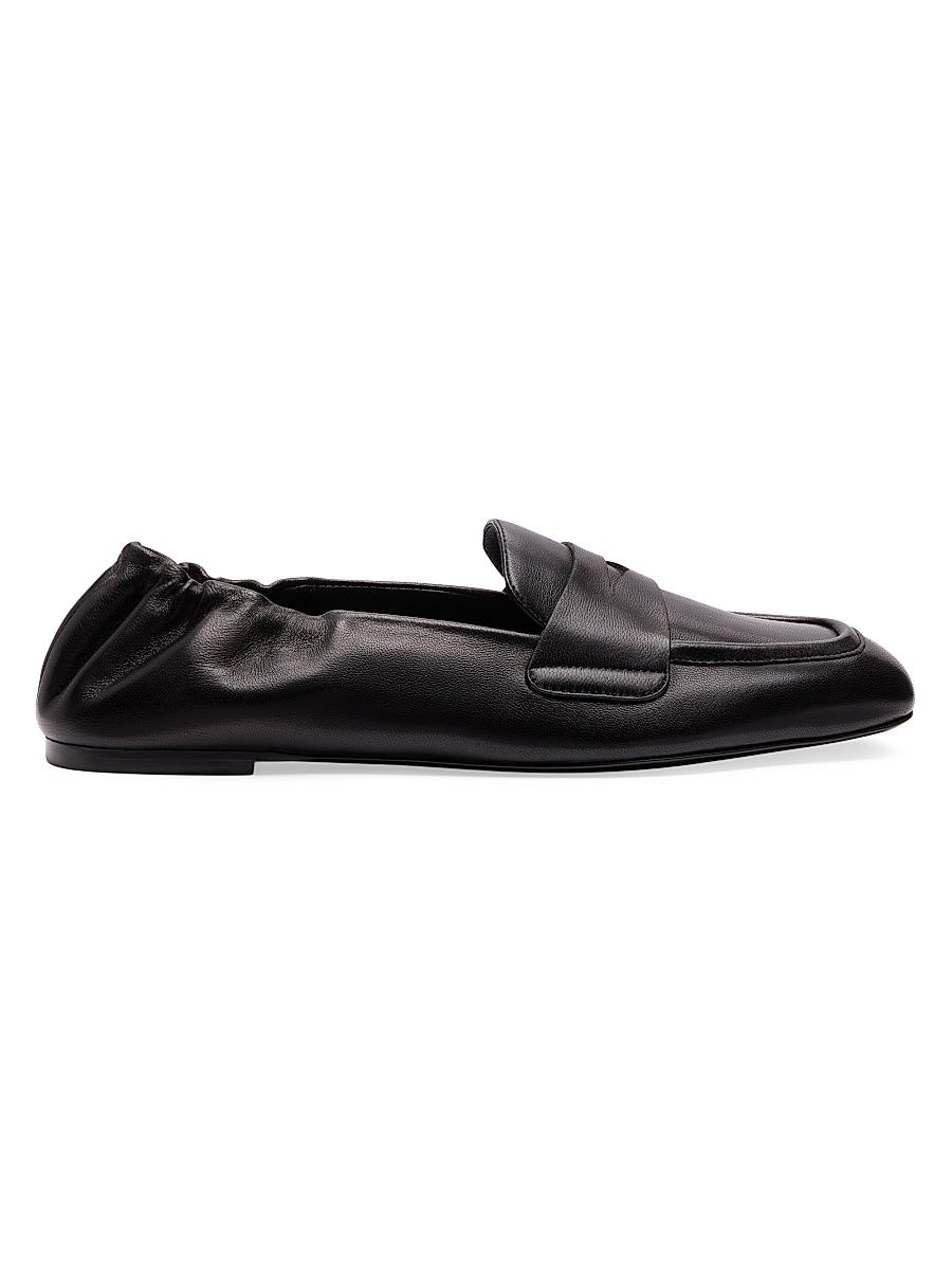 Women's Bryant Leather Penny Loafers - Black - Size 9.5