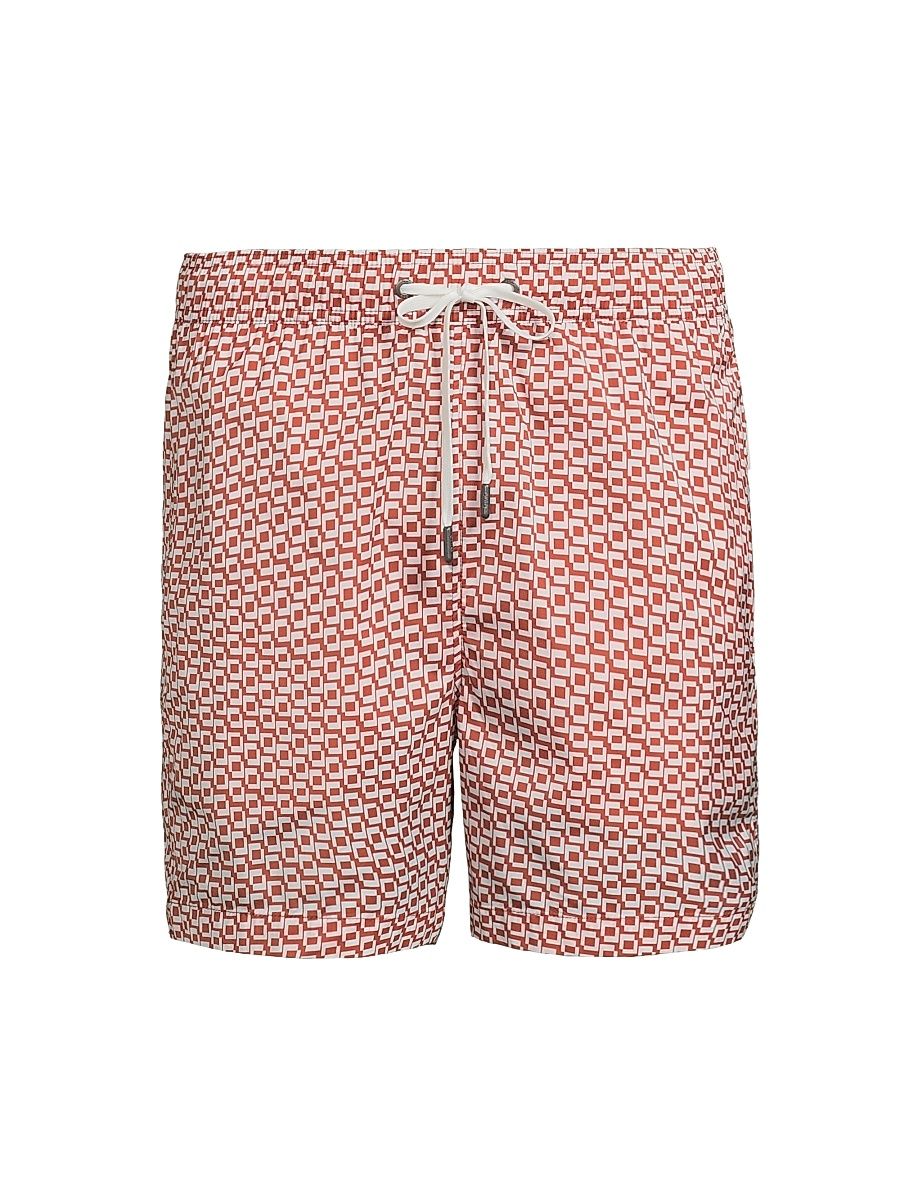 Men's Calder Printed Swim Shorts - Picante Multi - Size 36