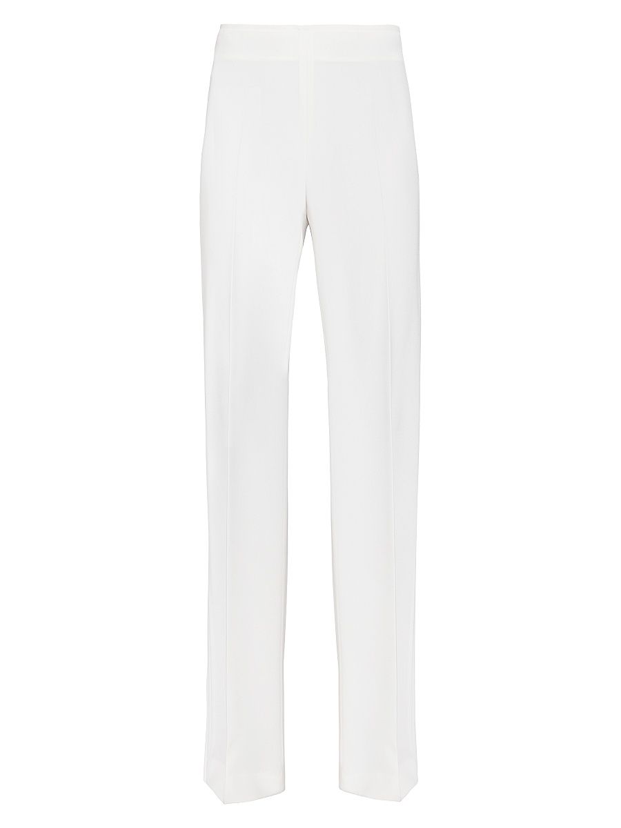 Women's Tailored Straight-Leg Pants - Cream - Size 8