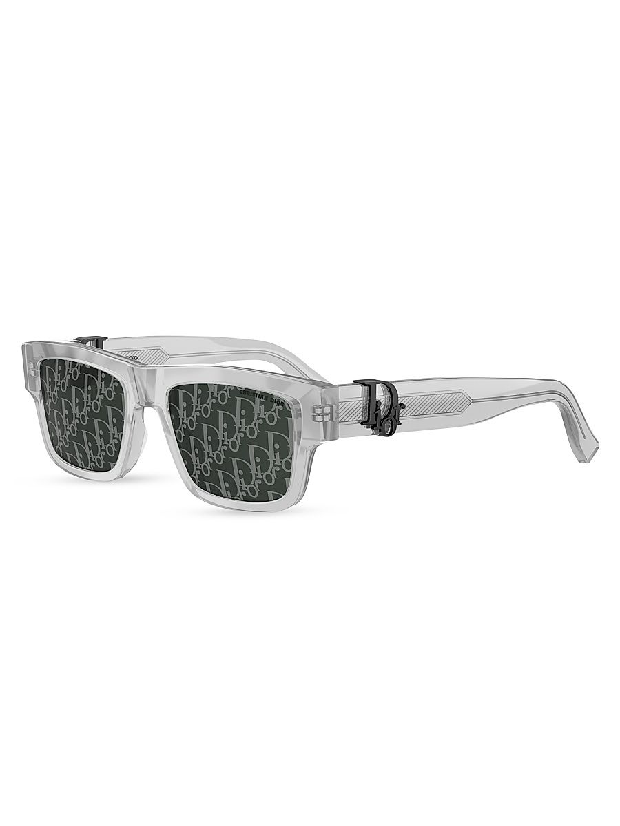 Men's Dior Oblique 52MM Square Sunglasses - Grey