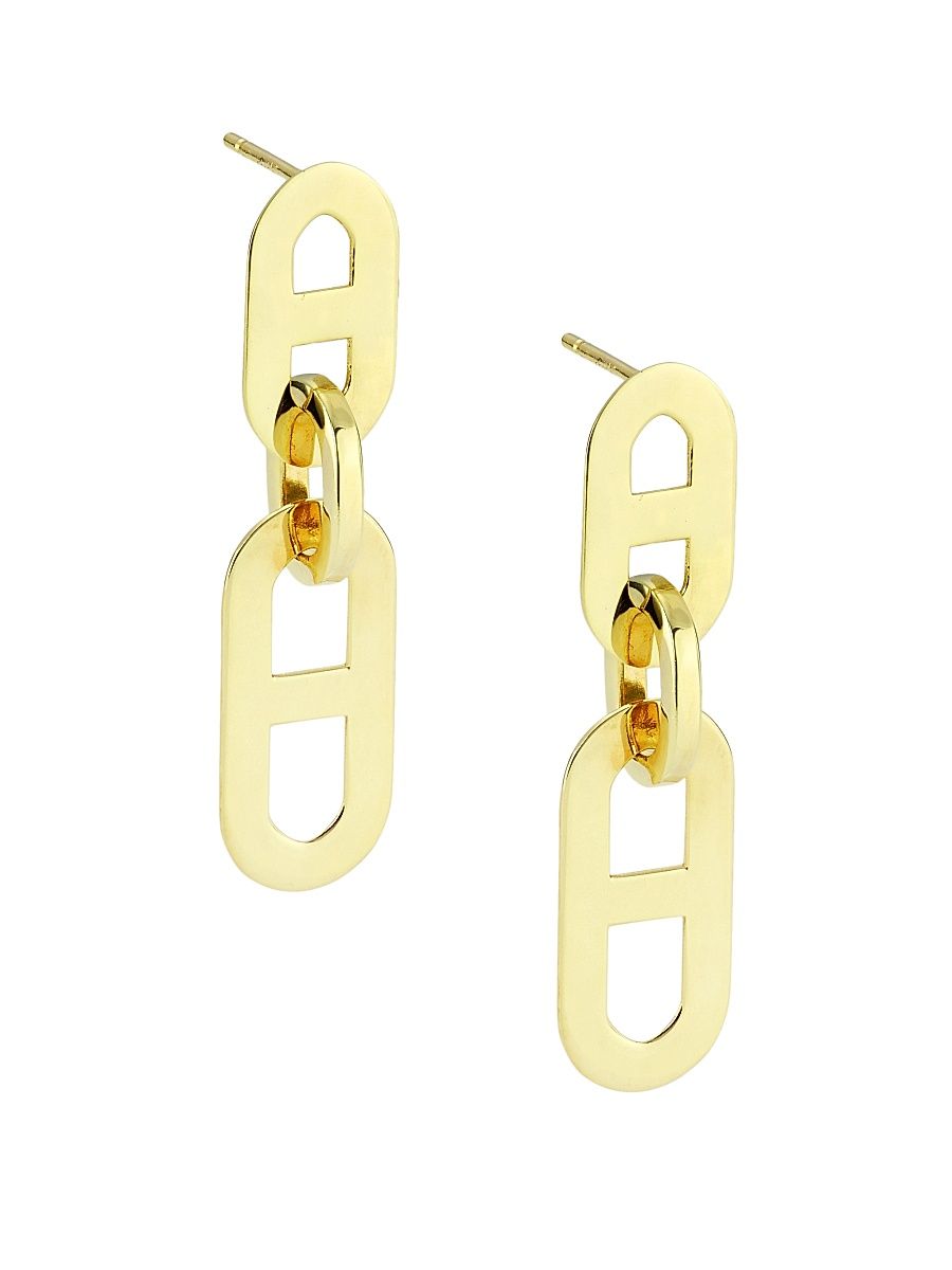 Women's 14K Yellow Gold Mariner-Link Drop Earrings - Gold
