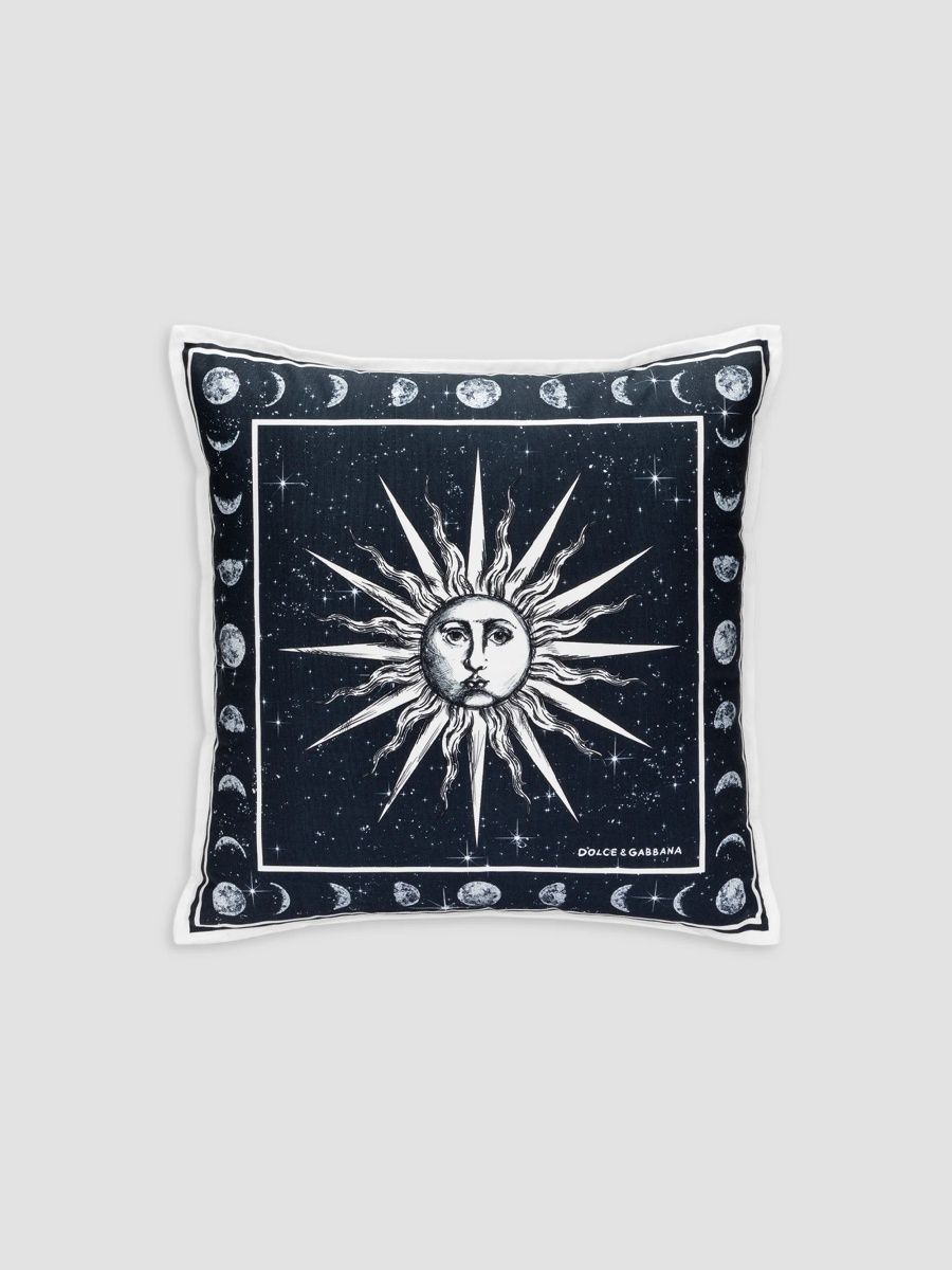 Dolce & Gabbana Zodiaco Cotton Canvas Pillow - Zodiaco