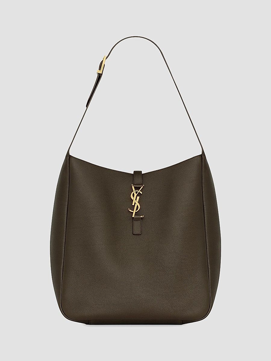 Saint Laurent Women's Le 5 à 7 Supple Large Shoulder Bag in Smooth Leather - Light Musk