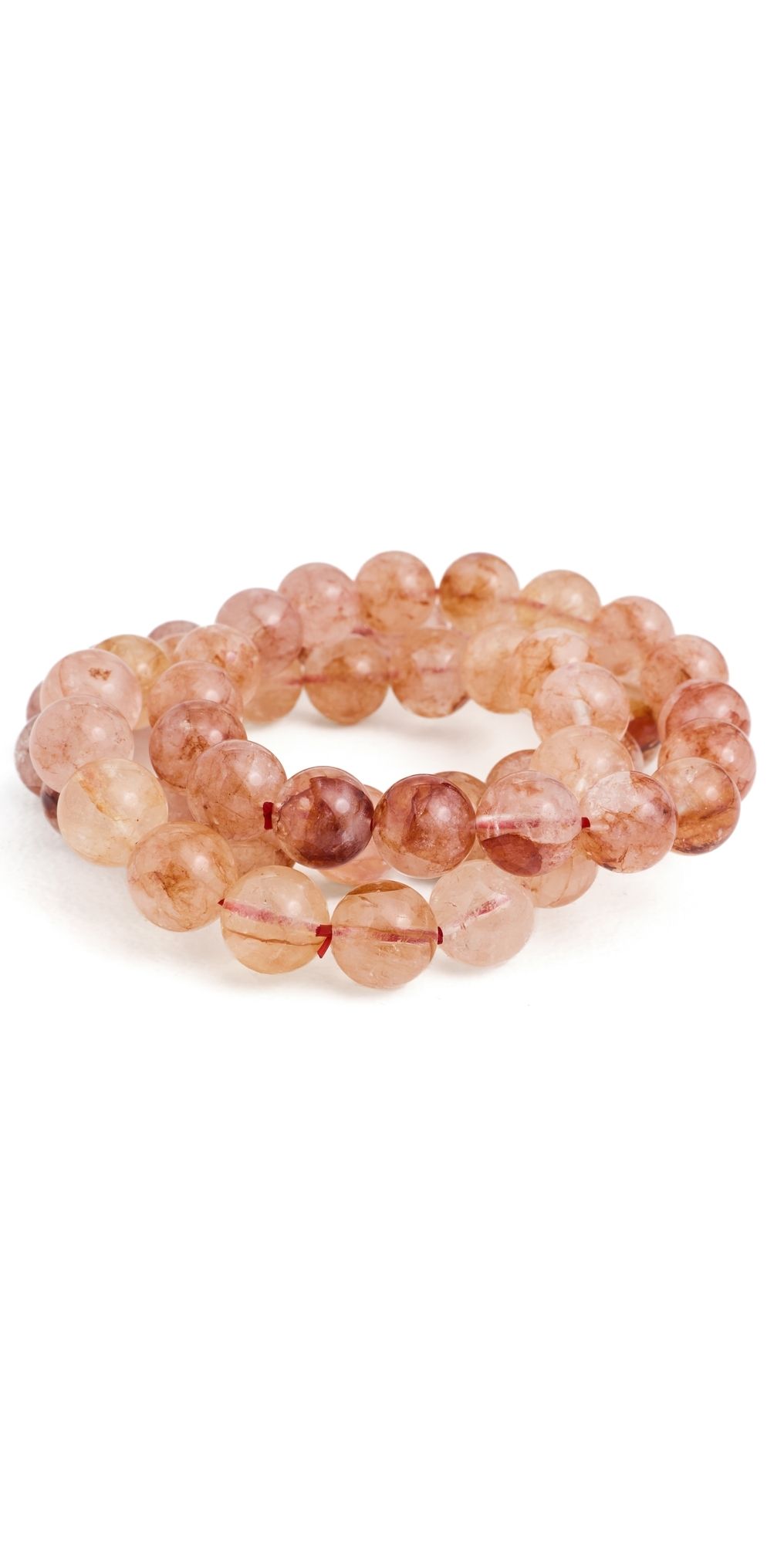 Alexa Leigh Blush Beaded Bracelet Stack Natural One Size