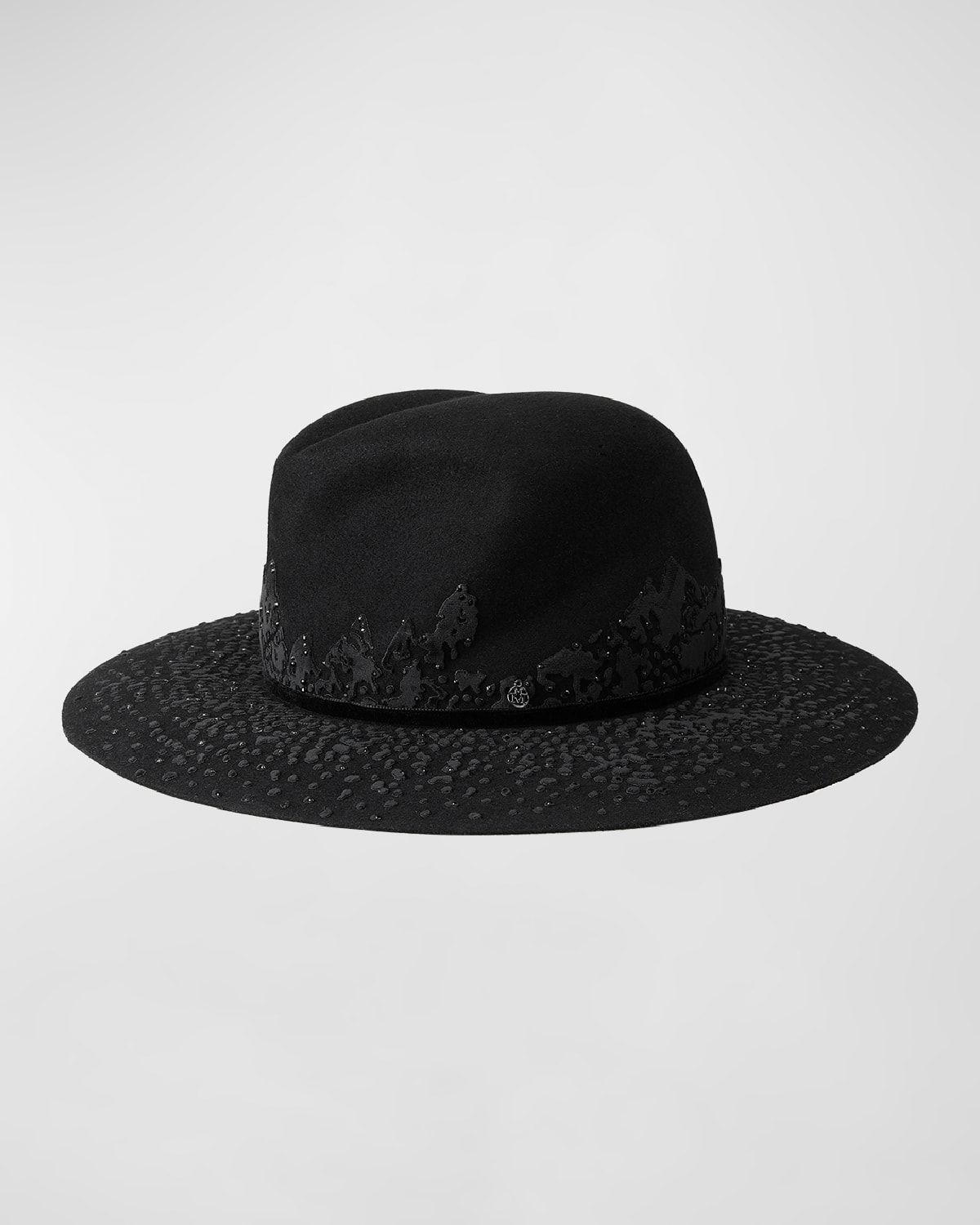 Yoshiko Embellished Wool Felt Fedora