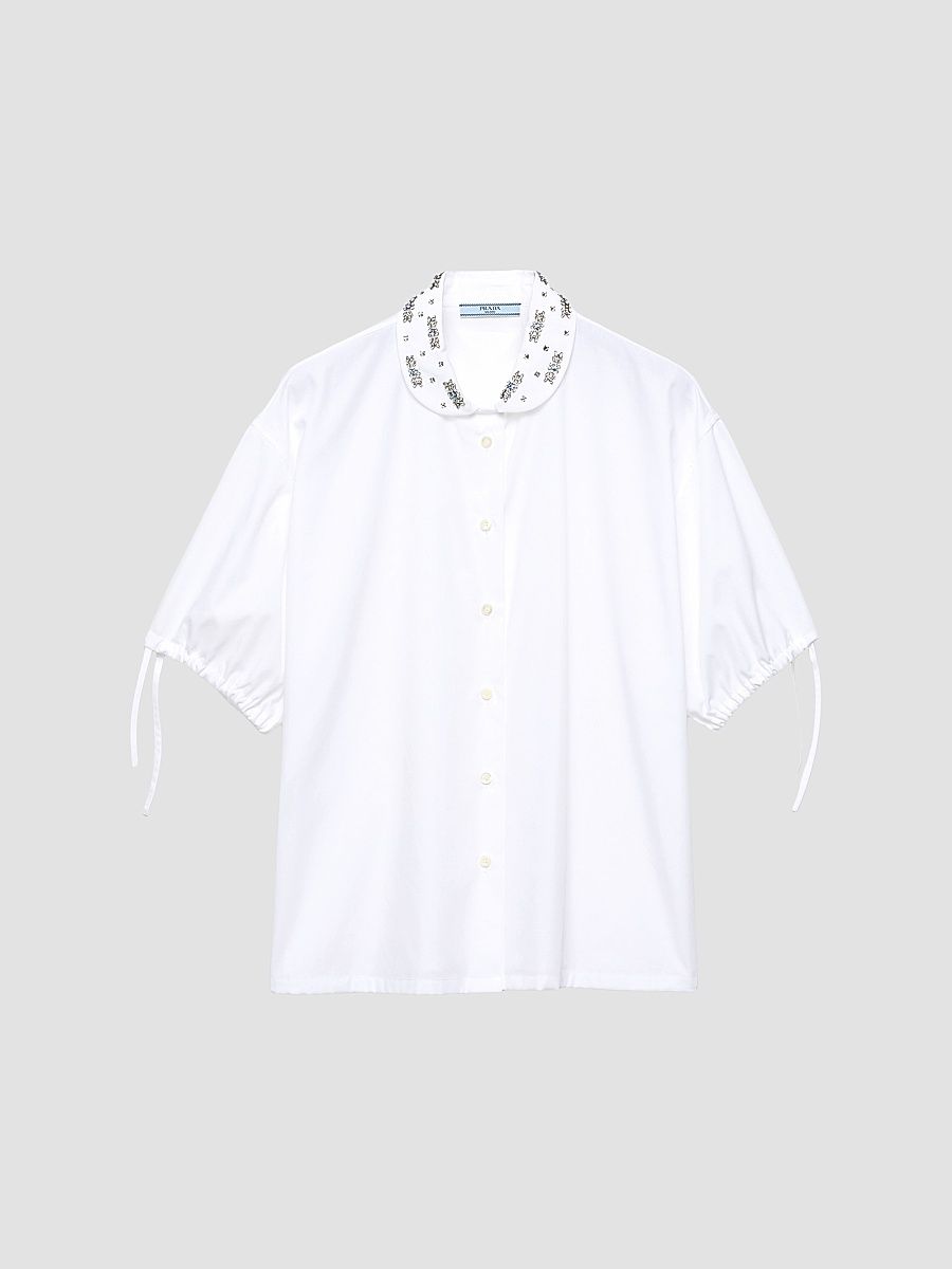 Women's Poplin Shirt - White - Size 12