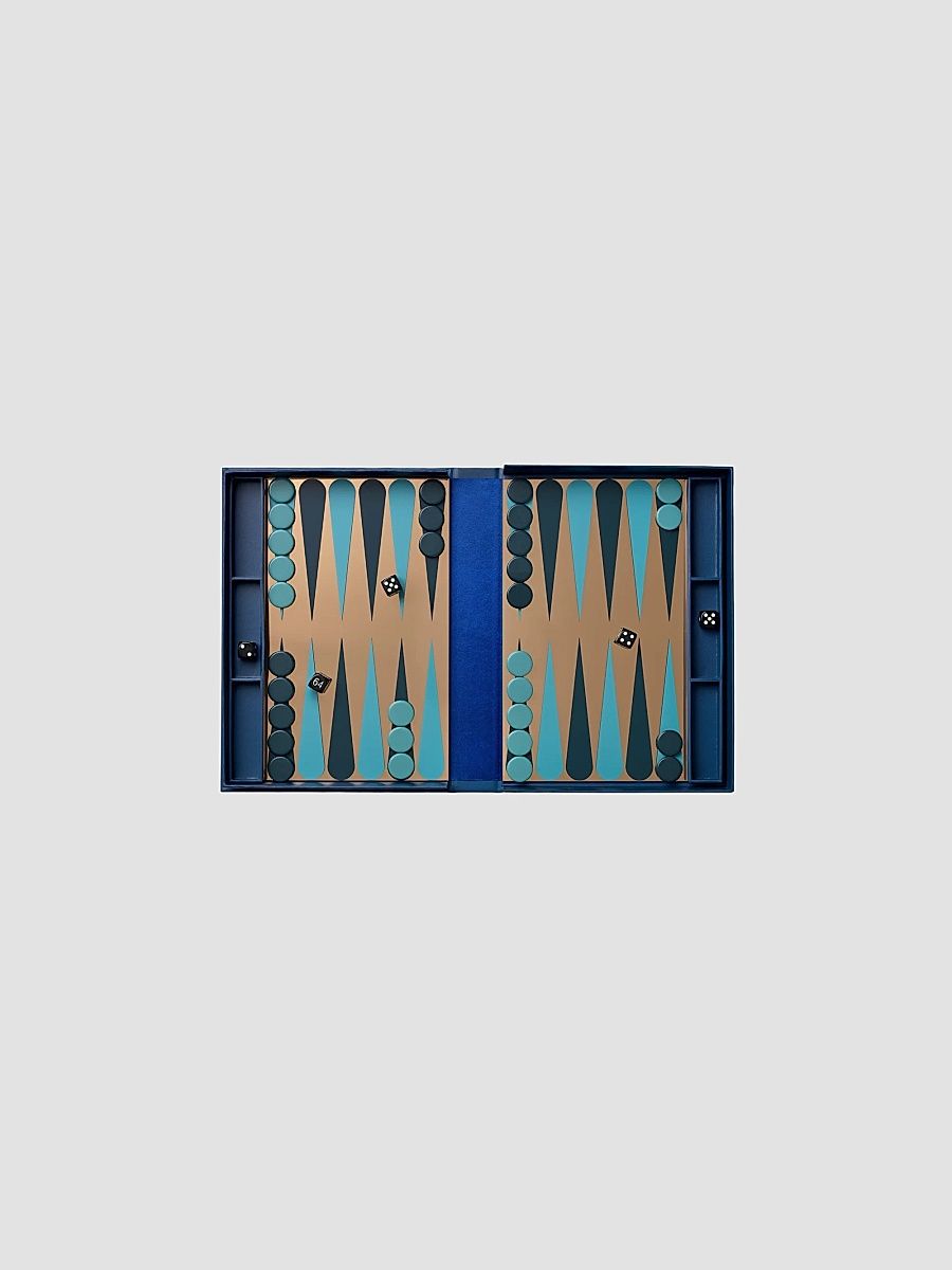 Classic Art Of Backgammon Mirror Set