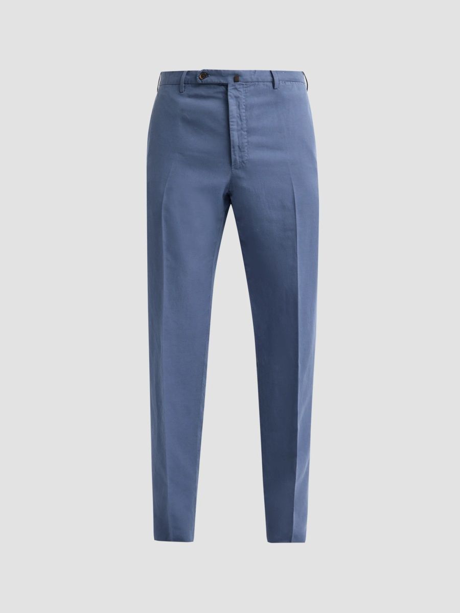 Men Cotton-Blend Chinos - Dusty Blue - Size 30