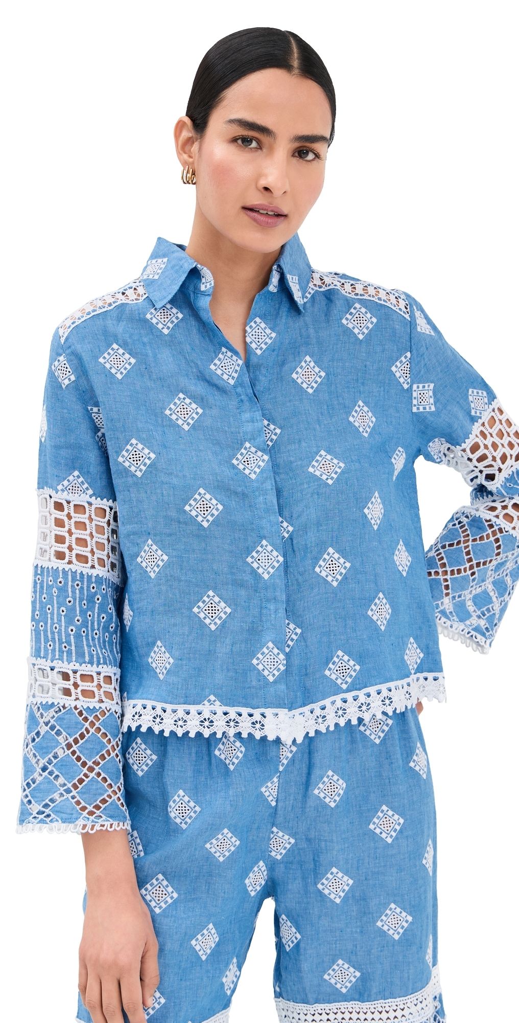 Temptation Positano Aneto Jeans Blouse Blue Jean L