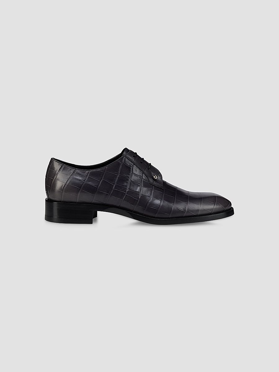 Christian Louboutin Men's Chambeliss Derbies - Phantom Grey - Size 6.5