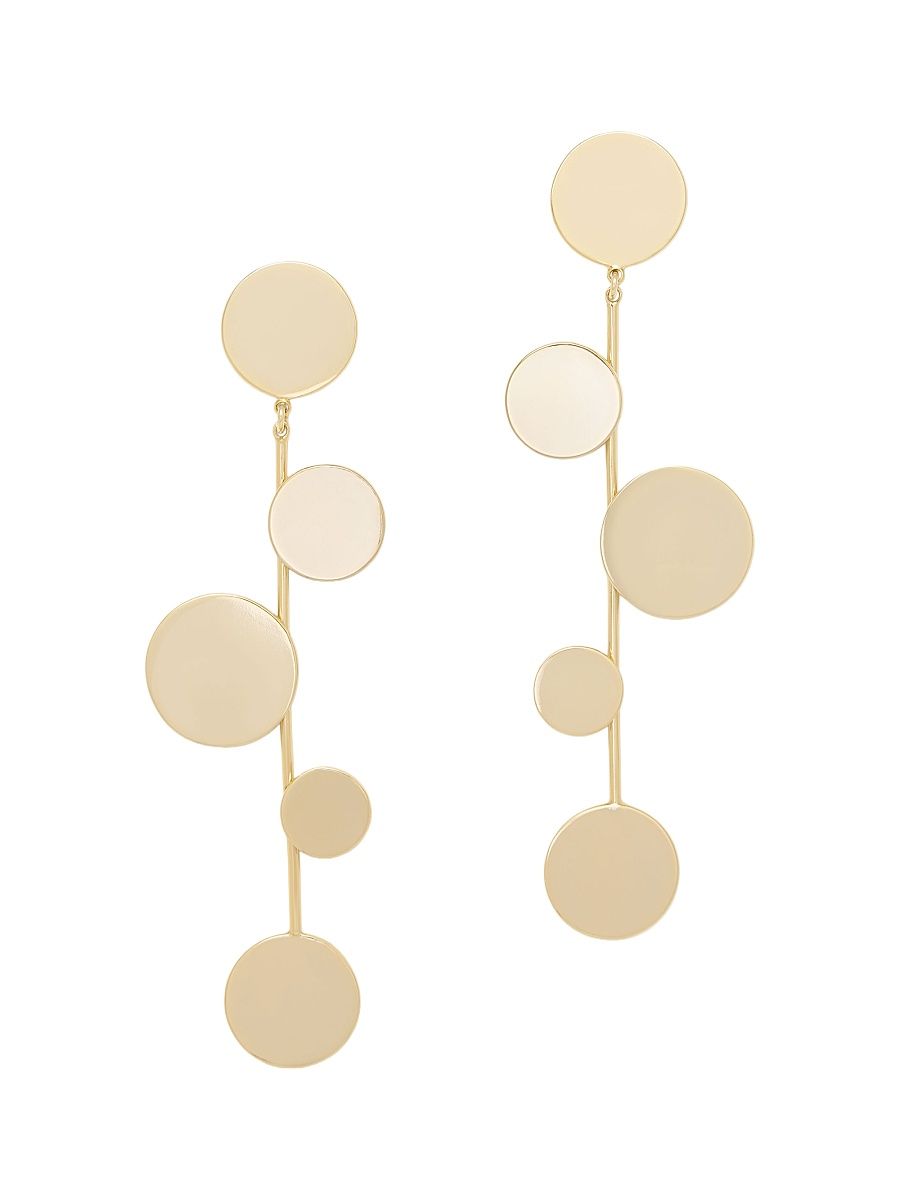 Women's Sparkle Dot Tia Goldtone Drop Earrings - Gold