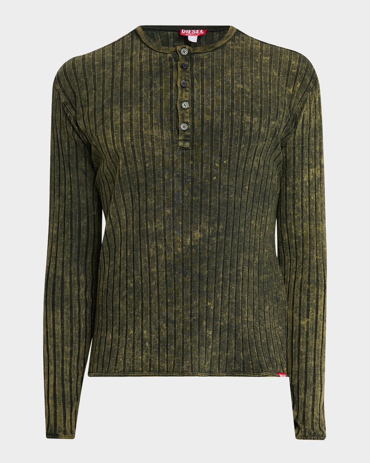 Men & apos;s T-Ally Henley Rib Long-Sleeve T-Shirt