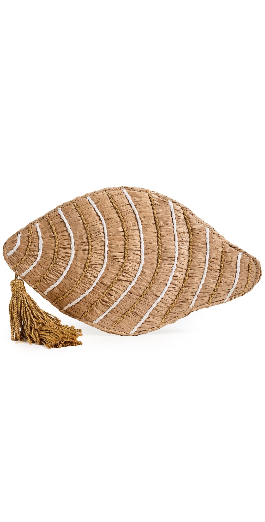 SIMONMILLER Tulip Shell Clutch Gold/Natural One Size