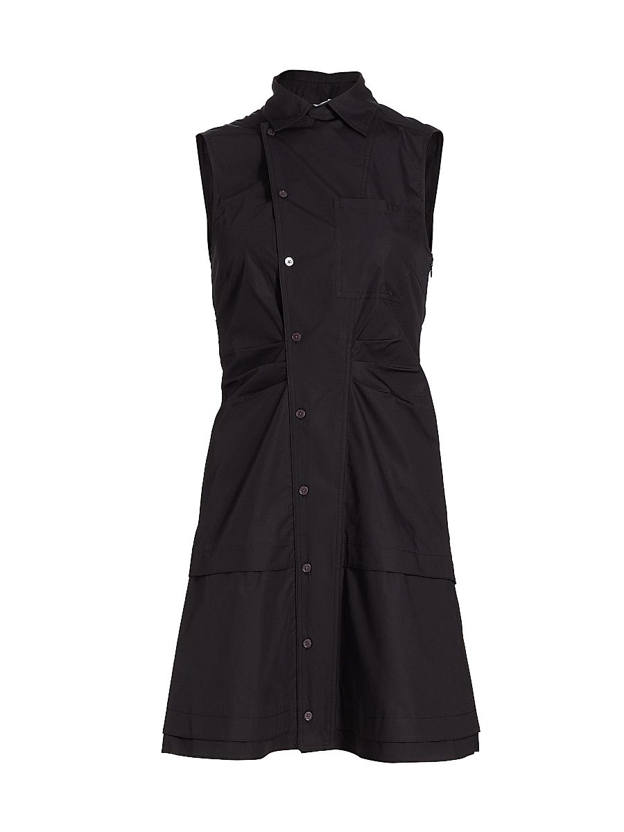 Women's Satina Mini Shirtdress - Black - Size 14