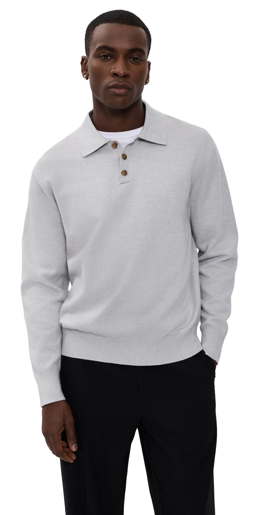 Guest in Residence Allday Polo Sweater Stone S