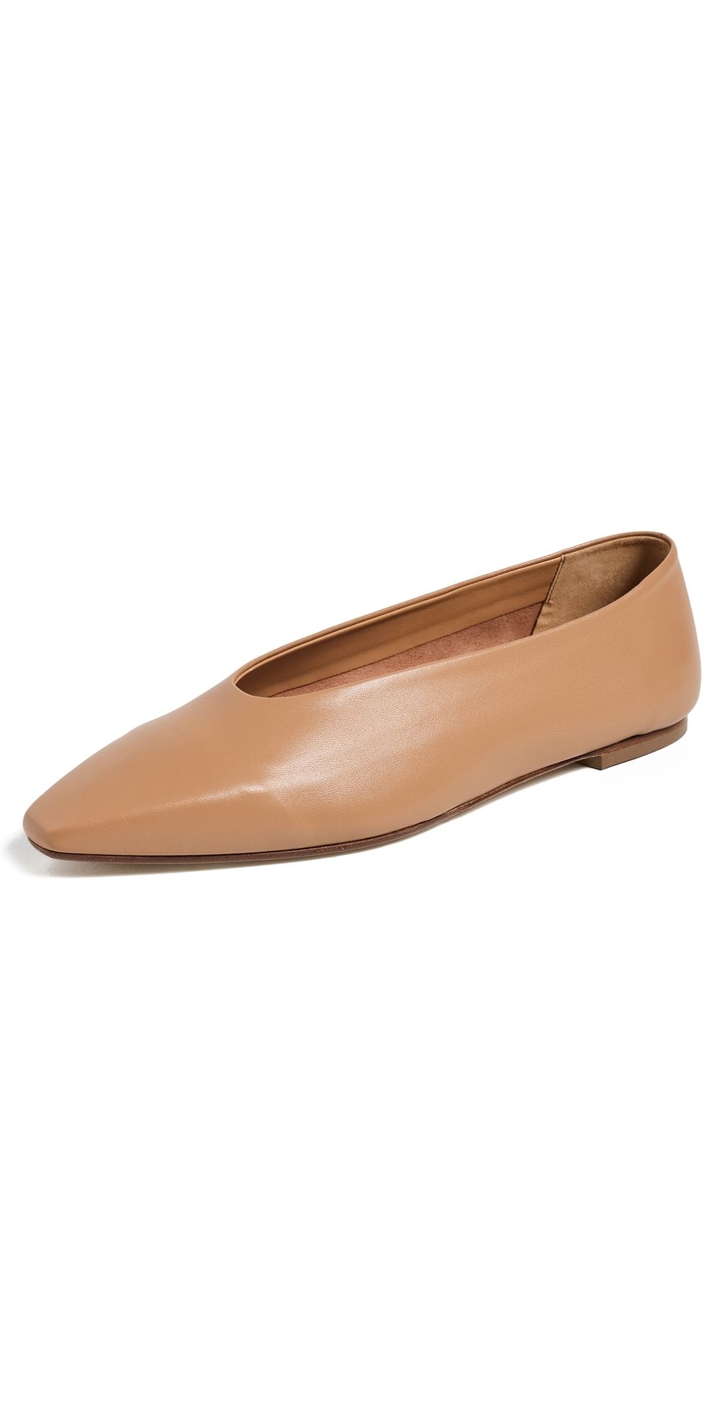 AEYDE Betty Nappa Leather Hazelnut Flats Hazelnut 36