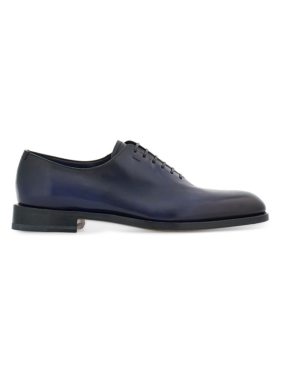 Men's Leather Oxford Shoes - Midnight Nero - Size 11