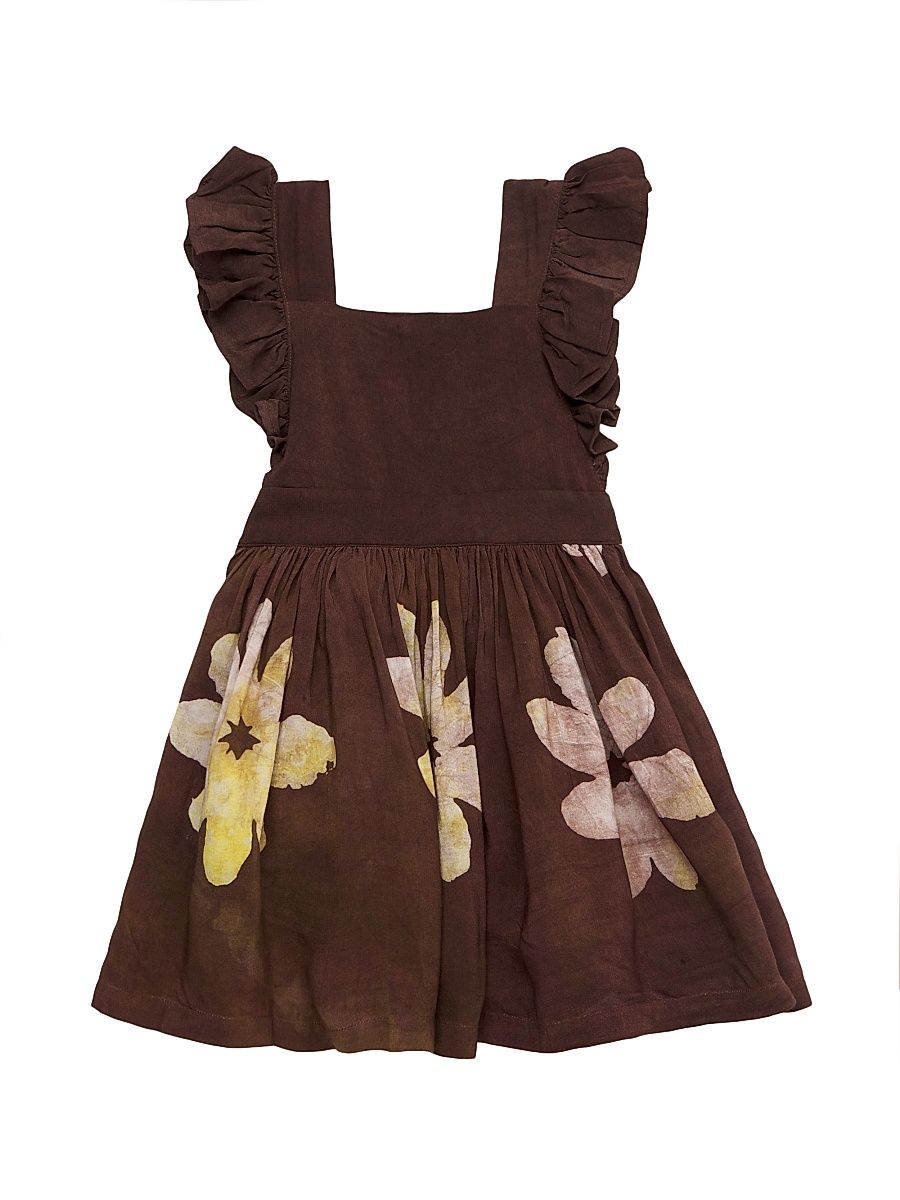 Baby Girl's, Little Girl's & Girl's Elisa Floral Dress - Brown - Size 5